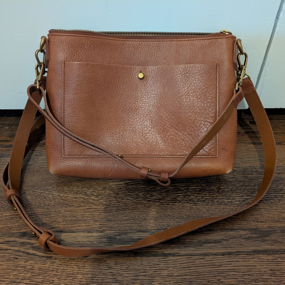 Madewell Brown Leather Crossbody Bag